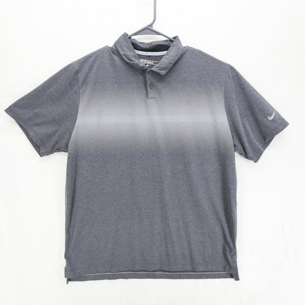 Nike Golf Tour Performance Dri-Fit Polo Shirt Mens XL Gray Ombre 685731-021